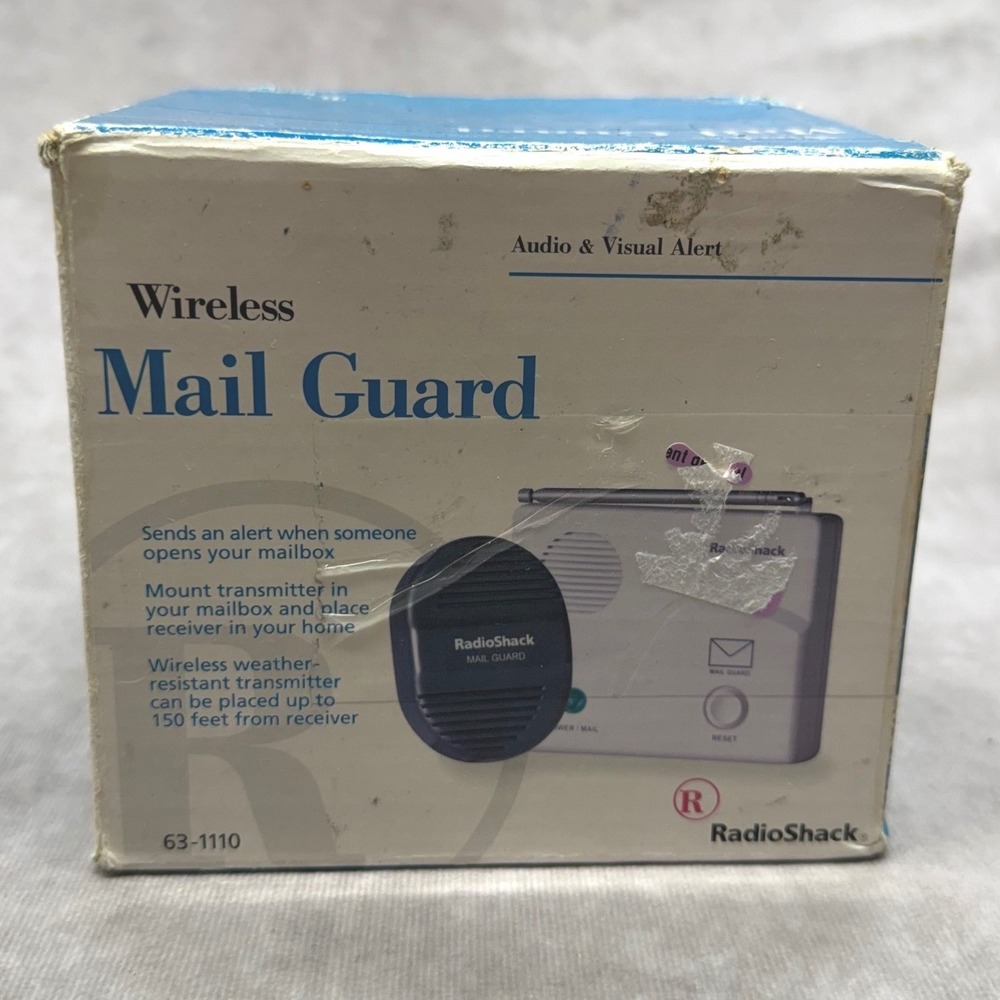 RadioShack Wireless Mail Guard 63-1110 Home Security System White Audio Visual